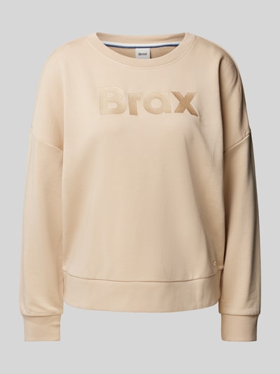 Brax Sweatshirt mit Label-Details Modell 'Bona' Offwhite 2