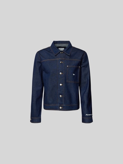 MAISON KITSUNE Jeansjacke mit Brusttasche Jeansblau 2