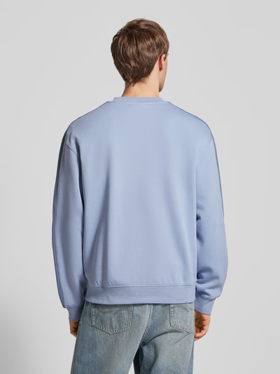 Calvin Klein Jeans Oversized sweatshirt van katoenmix Lichtblauw - 5