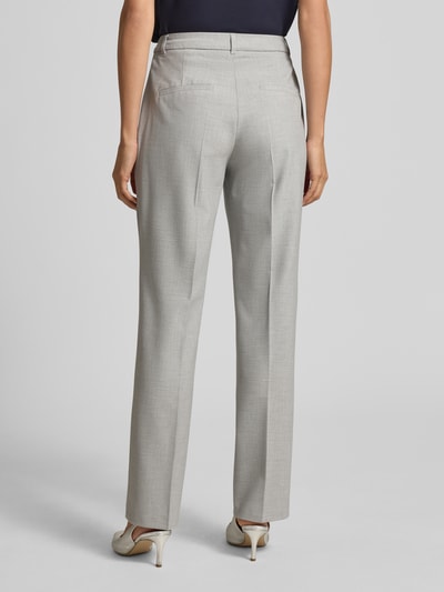 s.Oliver BLACK LABEL Regular fit pantalon met viscose Middengrijs - 5