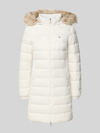 Tommy Jeans Płaszcz pikowany o kroju slim fit z wypełnieniem puchem i pierzem Złamany biały 2