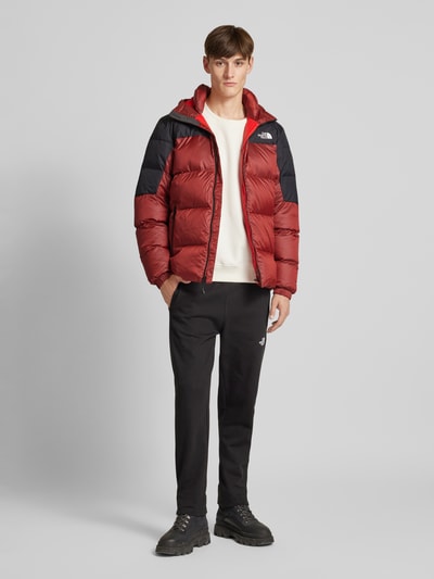 The North Face Regular fit gewatteerd jack met labelstitching, model 'DIABLO' Bordeaux - 1