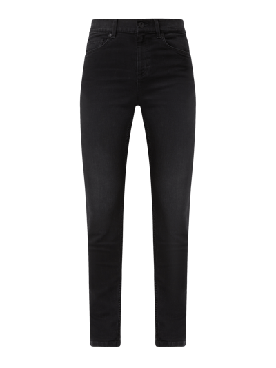 Marc O'Polo Jeansy z wysokim stanem o kroju skinny fit z dodatkiem streczu  Czarny 2