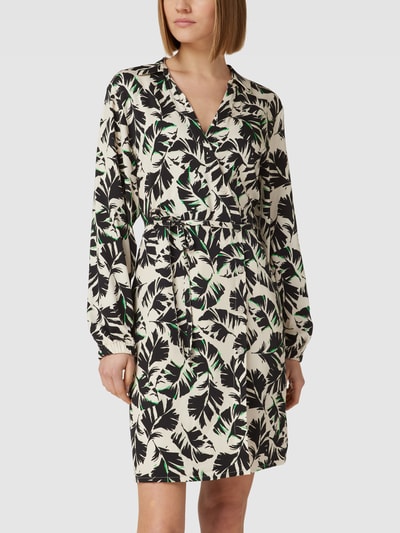 Another Label Blousejurk met all-over motief, model 'Azza' Offwhite - 4