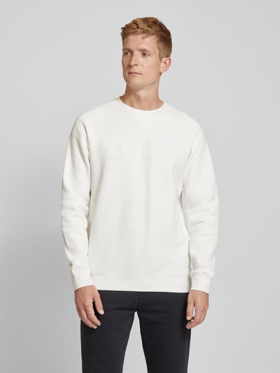 Guess Activewear Sweatshirt met labelprint, model 'ALDWIN' Wit - 4