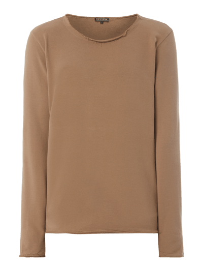 REVIEW Sweatshirt aus reiner Baumwolle Schlamm 2