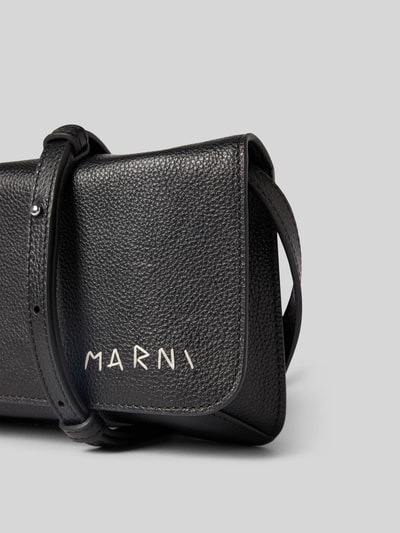 Marni Kulturbeutel mit Label-Print Black 3