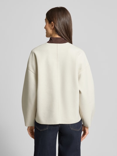 VILA Relaxed fit gebreid jack met viscose Model 'Juice' Offwhite - 5