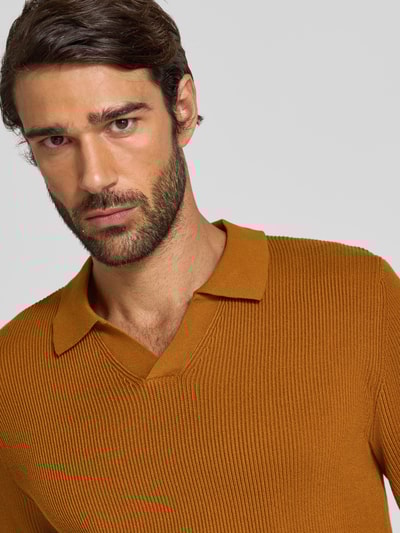 Lindbergh Relaxed Fit Pullover mit Strukturmuster Camel 3