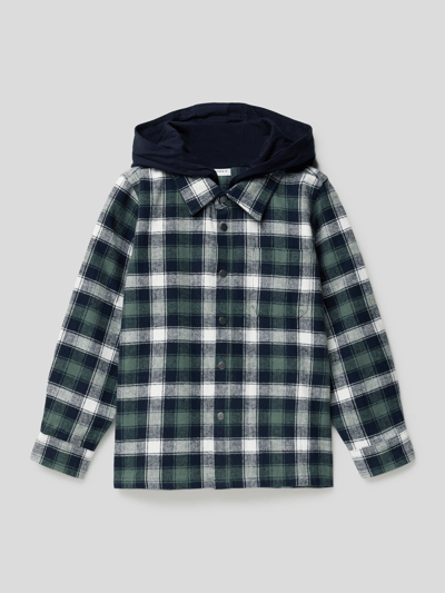 Name It Hemdjacke mit Karomuster Mdoell 'MOVE' Dunkelgrün 1