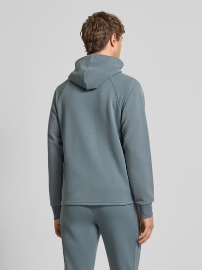 Jack & Jones Regular Fit Sweatjacke mit Logo-Print Modell 'Thatcher' Rauchblau 5