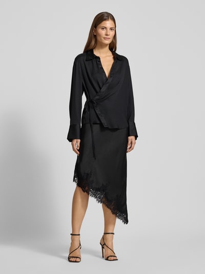 Neo Noir Midirock im asymmetrischen Design Black 1