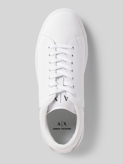 ARMANI EXCHANGE Sneakers met vetersluiting en labeldetails Wit - 3
