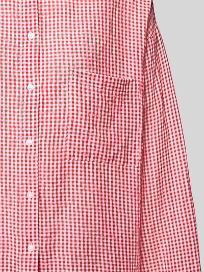 Jake*s Casual Pyjamabovendeel met borstzak Kersenrood - 2