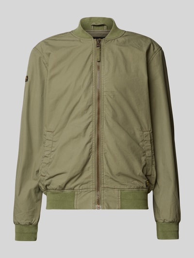 Superdry Bomberjacke mit Leistentaschen Oliv 1