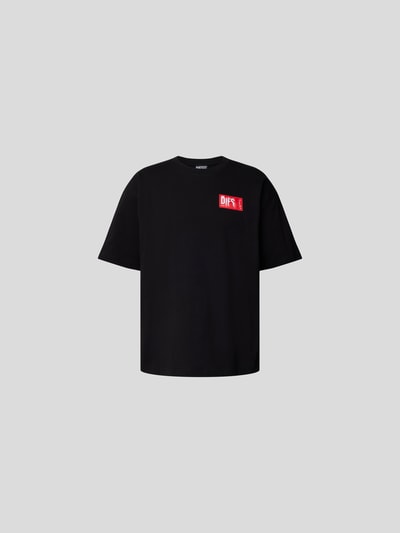 Diesel T-Shirt aus reiner Baumwolle Schwarz 2