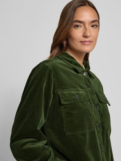 FREE/QUENT Jacke mit Knopfleiste Modell 'Cordy' Khaki 3