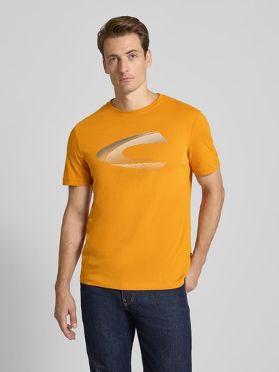 camel active T-Shirt mit Label-Print Orange 4