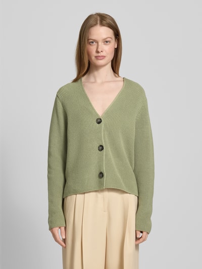 Marc O'Polo Relaxed Fit Strickjacke aus reiner Baumwolle Lind 4