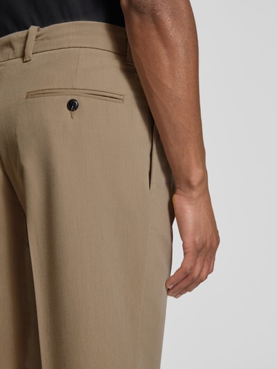 Jack & Jones Premium Loose Fit Stoffhose mit Bundfalten Modell 'KARL' Beige 3