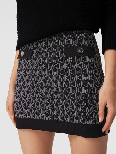 MICHAEL Michael Kors Rock mit Allover-Muster Modell 'DOT' Schwarz 3