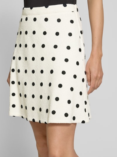 Marc Cain Knielange rok in all-over look Wit - 3