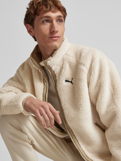 PUMA PERFORMANCE Sherpa Jacket mit Logo-Stitching Offwhite 3