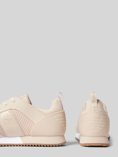 EA7 Emporio Armani Sneakers met labeldetails, model 'BLACK AND WHITE' Beige - 2