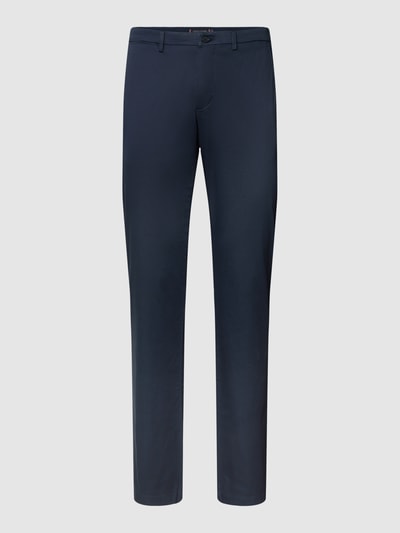 Tommy Hilfiger Pants Straight Fit Chino mit feinem Muster Modell 'DENTON' Marine 2