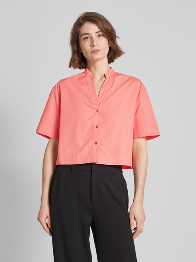 MAX&Co. Blouse met opstaande kraag, model 'MADRE' Koraal - 4