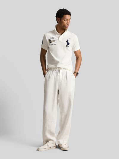 Polo Ralph Lauren Koszulka polo o kroju regular fit z czystej bawełny z haftami Biały 1