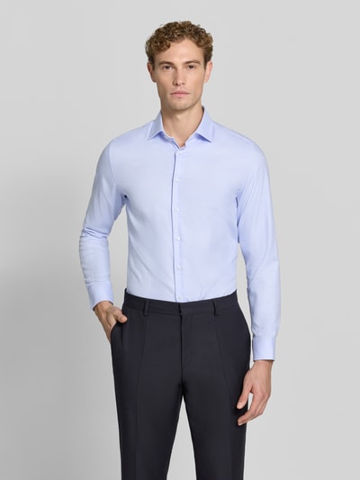 Seidensticker koszula o kroju slim fit z czystej bawełny model 'New Kent Patch' Błękitny 4