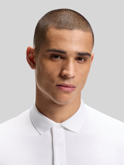 BOSS Green koszulka polo o kroju slim fit z wytłoczeniem emotikon piłki tenisowej model 'PL_TOC GAME1' Biały 3