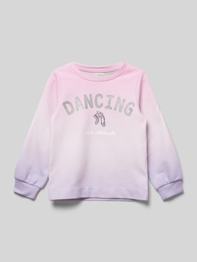 s.Oliver RED LABEL Sweatshirt met statementprint Roze - 1