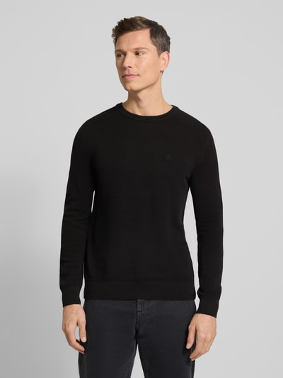 Marc O'Polo Regular Fit Pullover aus reiner Baumwolle Black 4