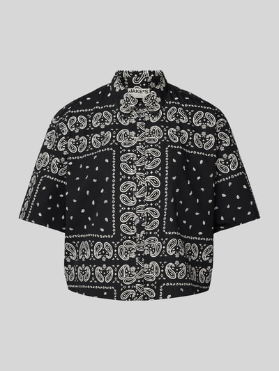 Jake*s Casual Bluse mit Paisley-Muster Black 2