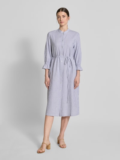 MAERZ Muenchen Hemdblusenkleid mit Bindegürtel Hellblau 4