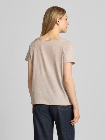 American Vintage T-Shirt mit U-Boot-Ausschnitt Modell 'LALOOM' Sand 5