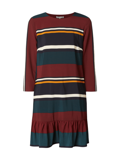 Jake*s Collection Kleid mit Streifenmuster  Aubergine 2