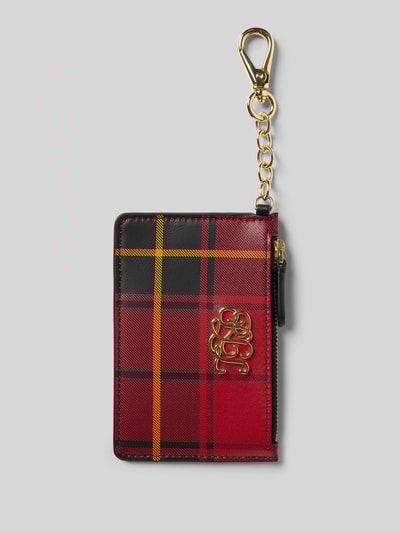 Lauren Ralph Lauren Geldbeutel aus Schafsleder mit Karabiner Bordeaux 1