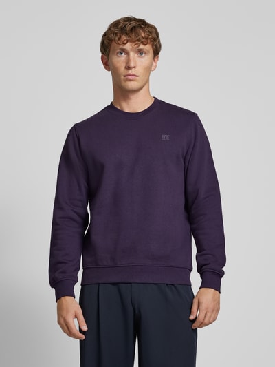 s.Oliver RED LABEL Sweatshirt met ronde hals Violet - 4