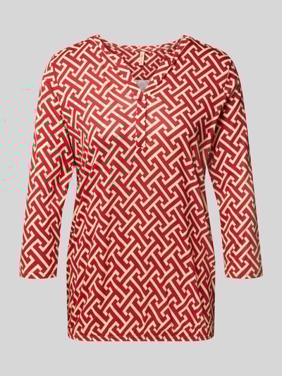 Soyaconcept Longsleeve mit 3/4-Arm Modell 'FELICITY' Koralle 2