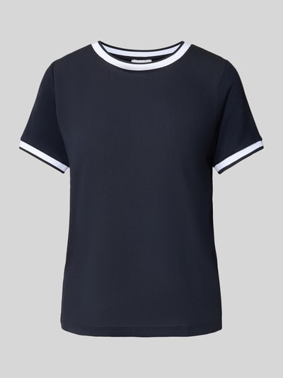 Productfoto, Regular Fit T-Shirt uit viscosemix van More & More, elastisch materiaal, ronde hals, korte mouw, ruglengte 57 cm, donkerblauw