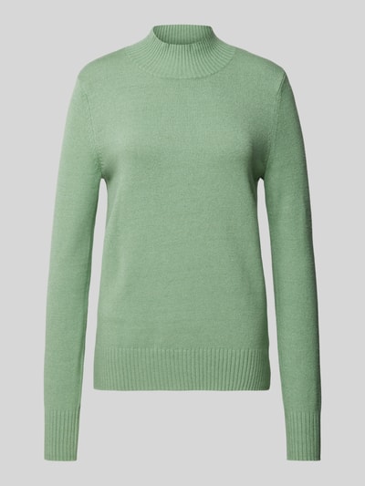 Christian Berg Woman Gebreide pullover met ribboorden, model 'Aliv' Rietgroen gemêleerd - 2