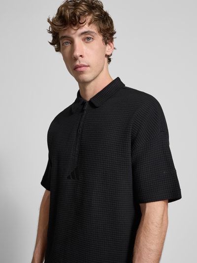 adidas Sportswear Relaxed Fit Poloshirt mit Label-Stitching Black 3