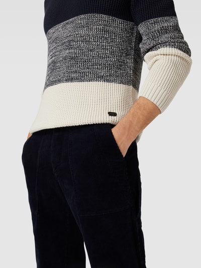 JOOP! JEANS Strickpullover mit Colour-Blocking-Design Marine 3