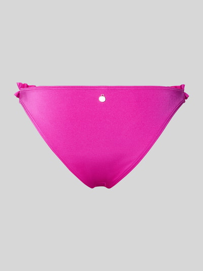 Produktfoto, Bikinihose mit Rüsche Modell 'Liora' von LASCANA in Pink mit elastischem Bund, körpernaher Passform und glatter Textur.