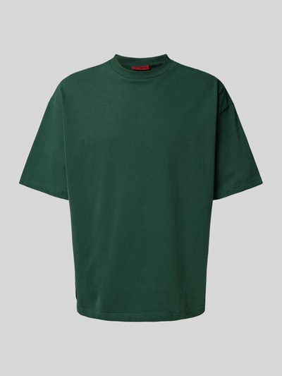 PROHIBITED Oversized T-shirt met geribde ronde hals Donkergroen - 2