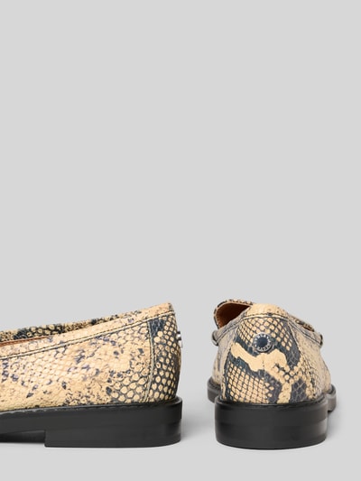 Steve Madden Mokasyny z fakturowaną podeszwą model ‘Adison’ Beżowy melanż 2