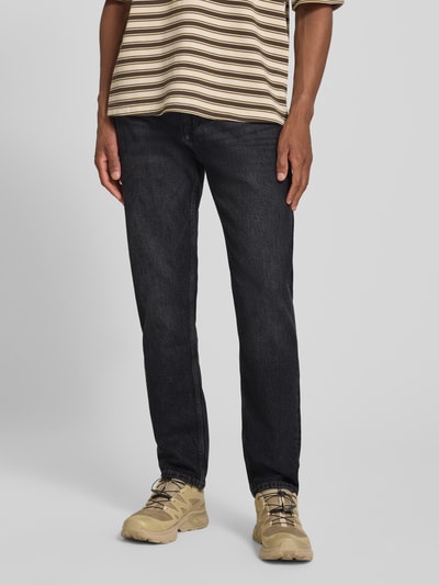 s.Oliver RED LABEL Jeansy o kroju straight fit z mieszanki bawełny Antracytowy 4
